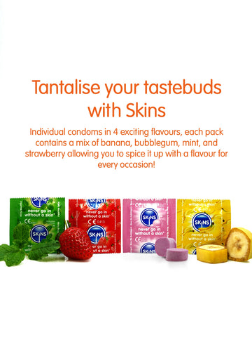 Skins (UK) Skins Condoms Flavoured - 8 Pack